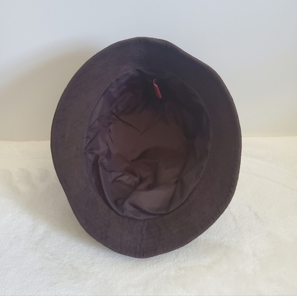 BUCKET Hat Brown Velvet Feel Material Size Small - Picture 6 of 7